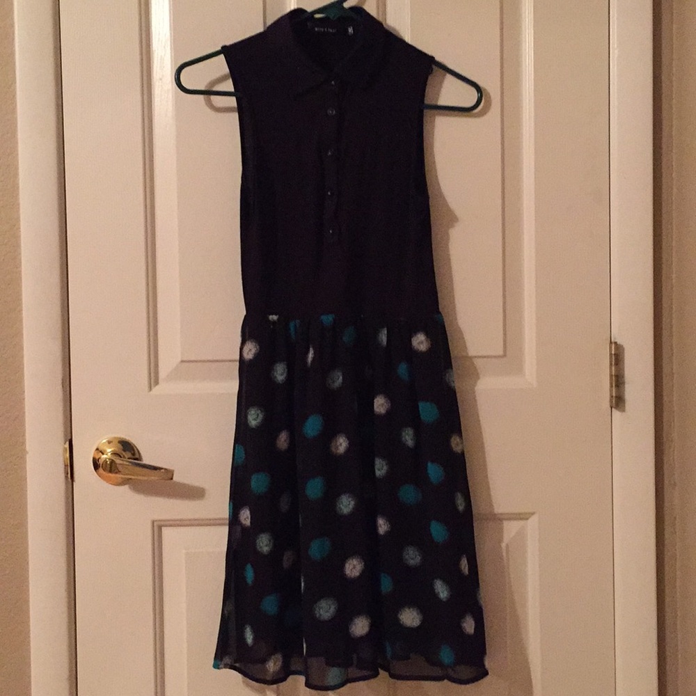 Polka dot A-line dress 🦋